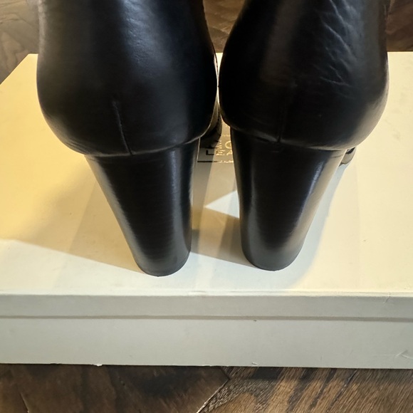 Coach Kaylie Pebble Grain black leather boots - Picture 5 of 12